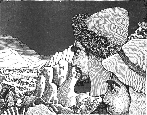Laban and His Men Overtaking Jacob's Caravan