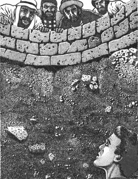 Slave Traders Peering Down at Joseph in the Well